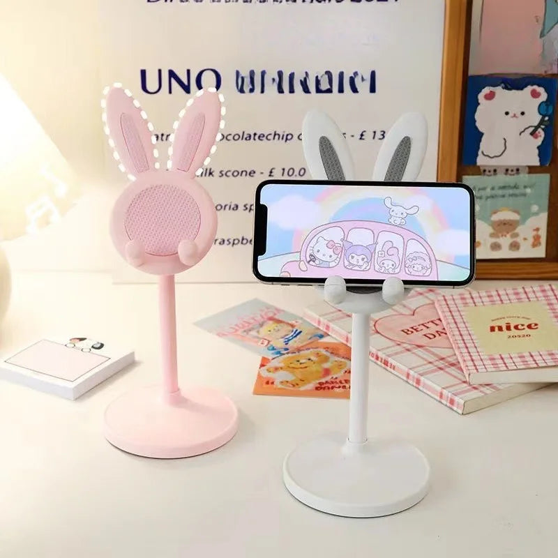 Cute rabbit mobile phone stand desktop