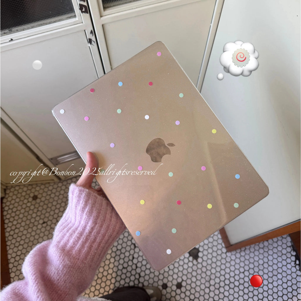Polka Dots Crystal Laptop Case For Macbook