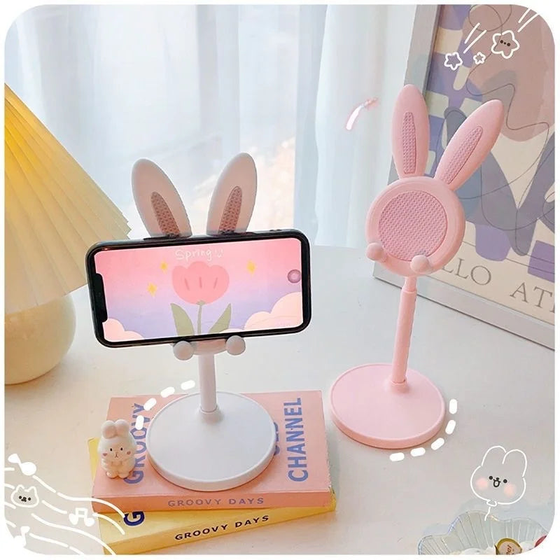 Cute rabbit mobile phone stand desktop
