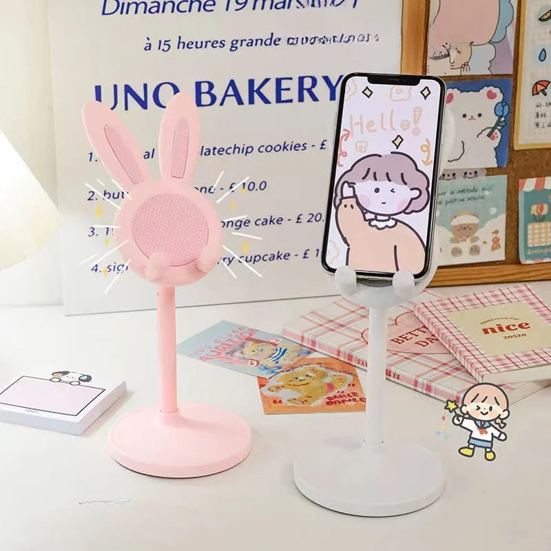 Cute rabbit mobile phone stand desktop