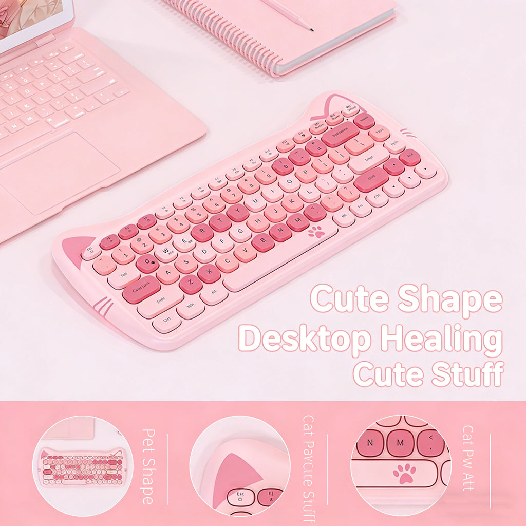 Wireless Bluetooth Cat Keyboard