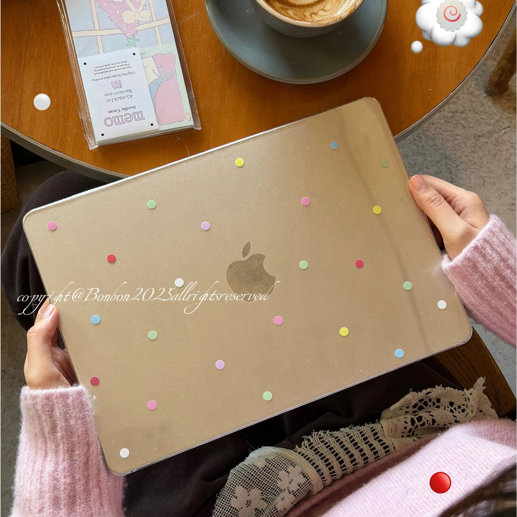 Polka Dots Crystal Laptop Case For Macbook