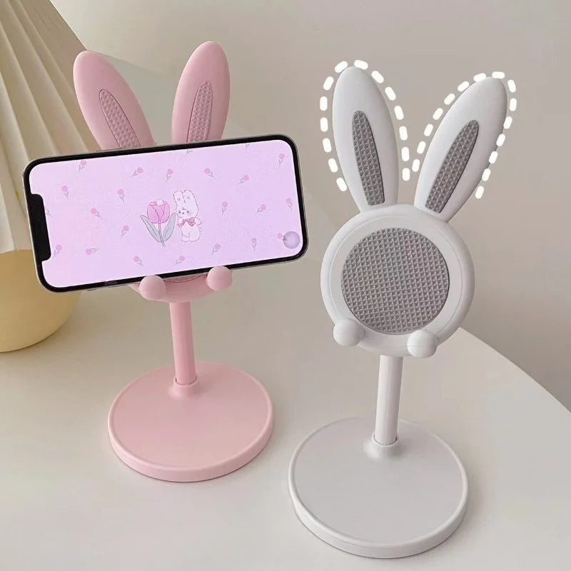Cute rabbit mobile phone stand desktop