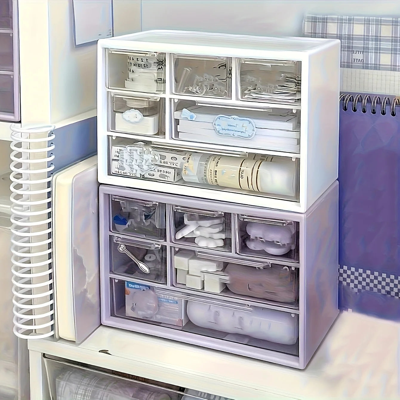 Desktop Organizer- Six Drawers