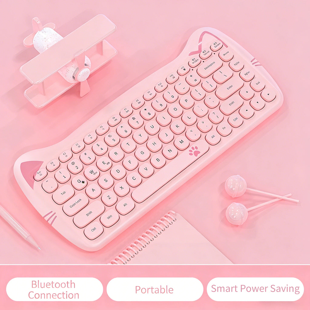 Wireless Bluetooth Cat Keyboard