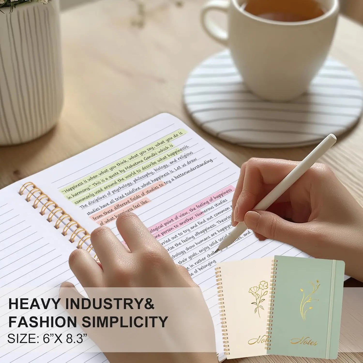 Aesthetic Spiral Notebook Set