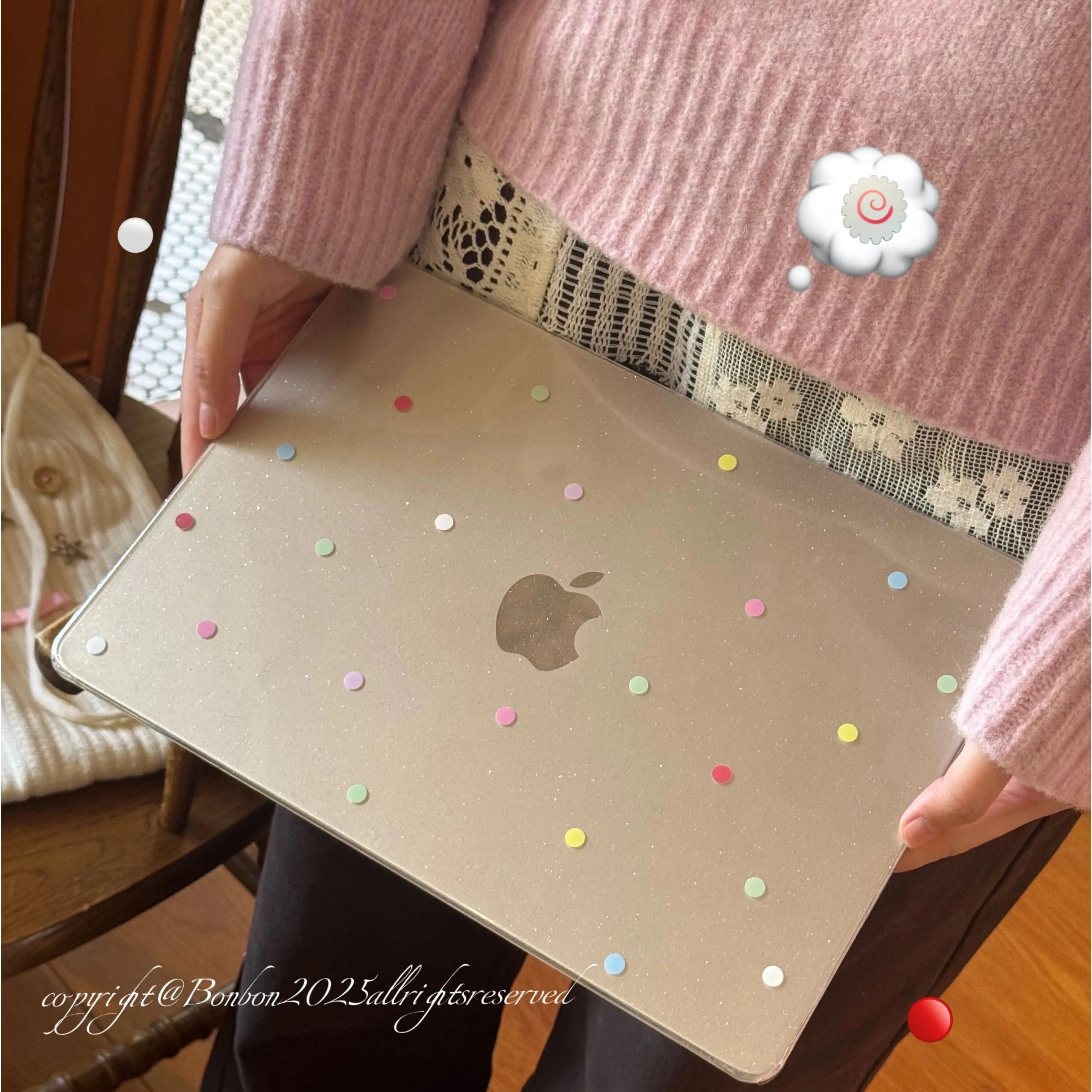 Polka Dots Crystal Laptop Case For Macbook