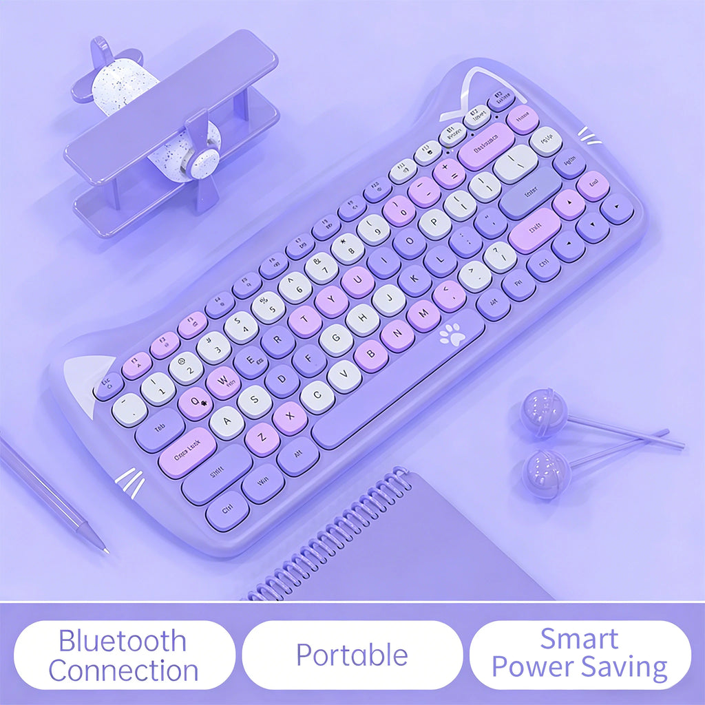 Wireless Bluetooth Cat Keyboard