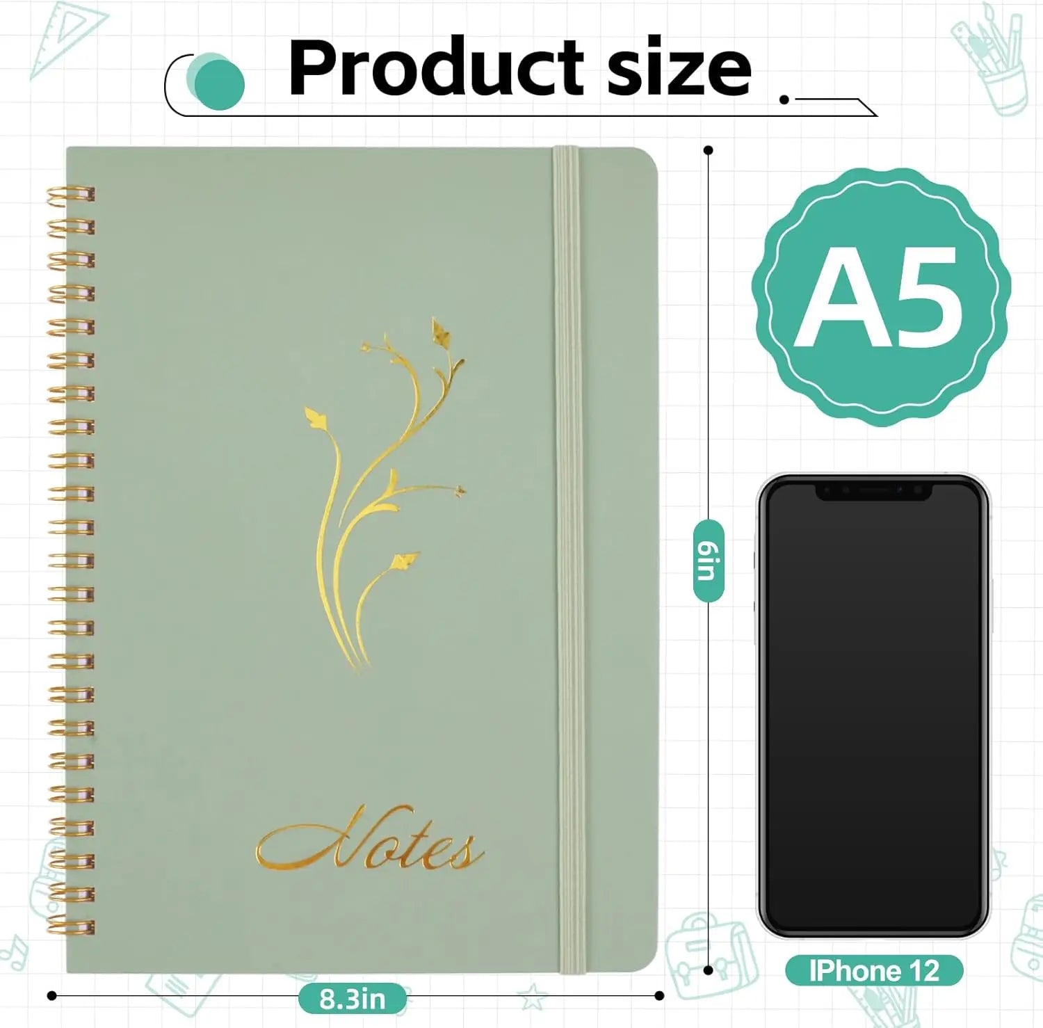 Aesthetic Spiral Notebook Set