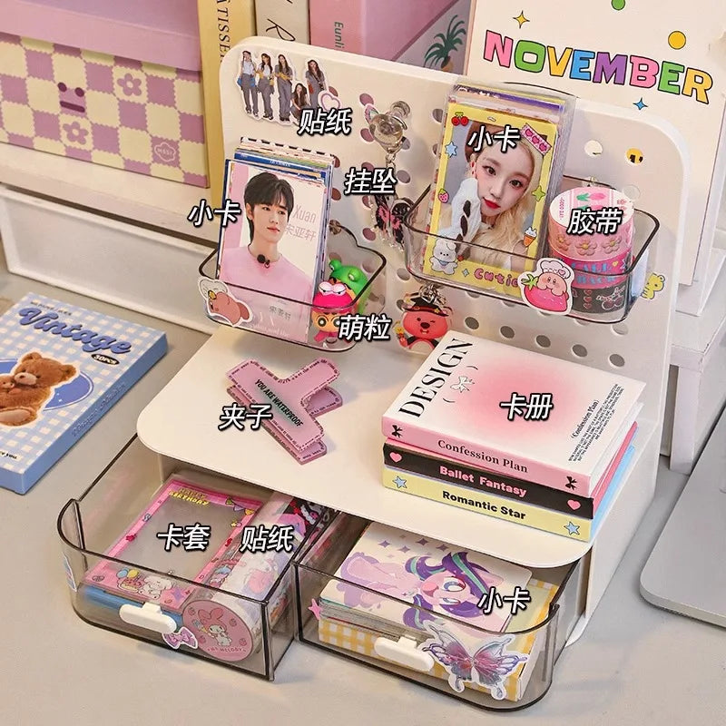 Desktop Perforated Board Storage Box