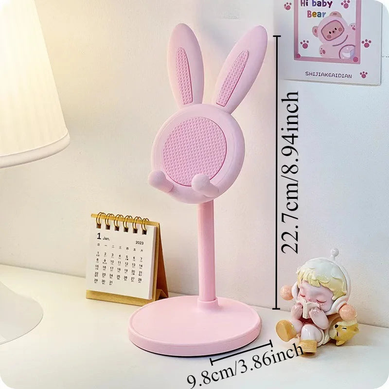 Cute rabbit mobile phone stand desktop