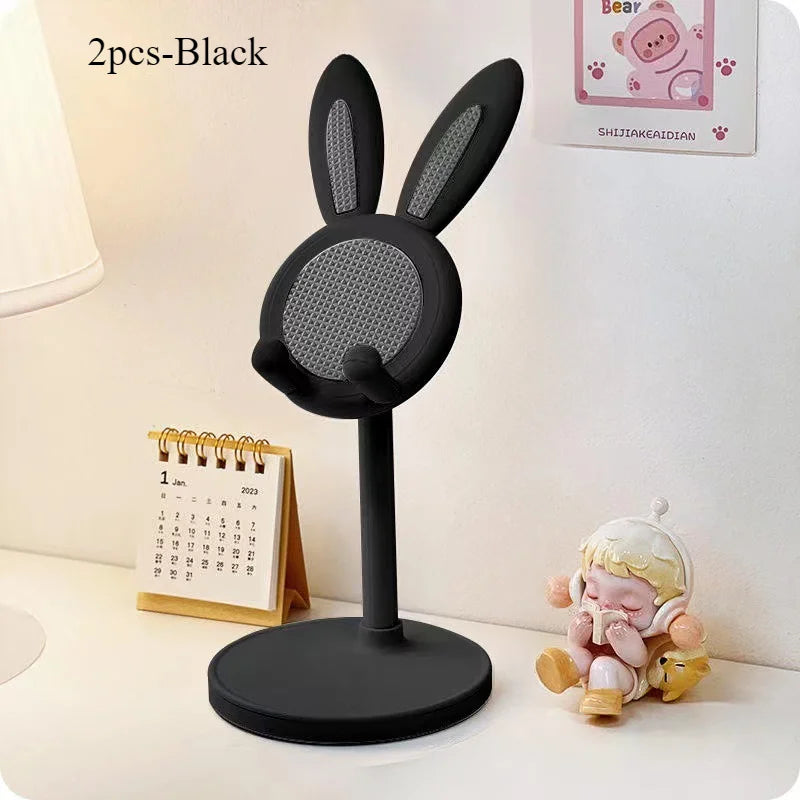 Cute rabbit mobile phone stand desktop