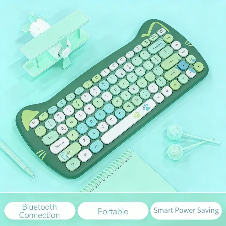 Wireless Bluetooth Cat Keyboard