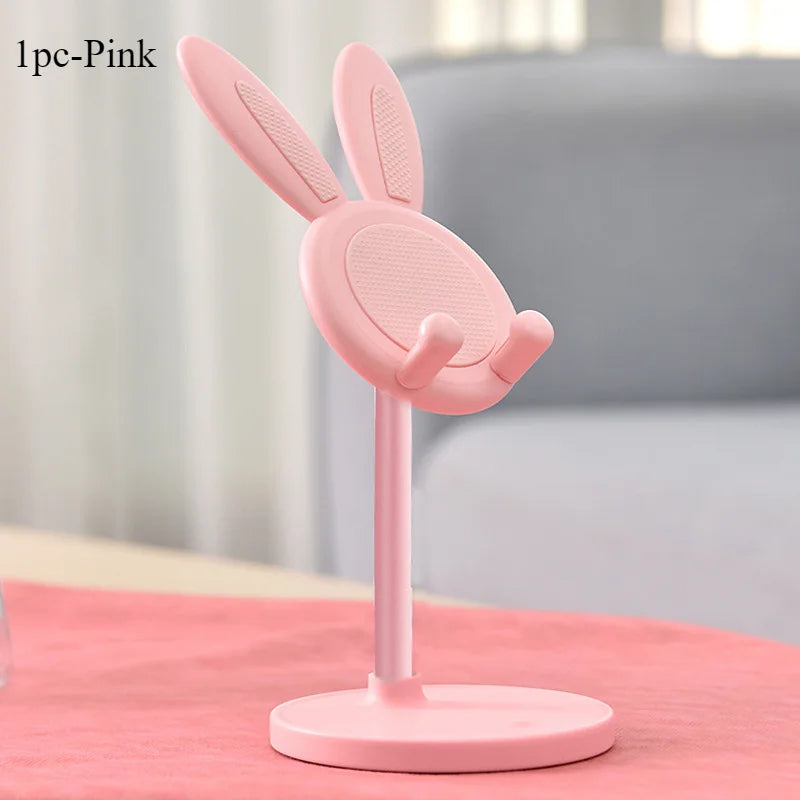 Cute rabbit mobile phone stand desktop