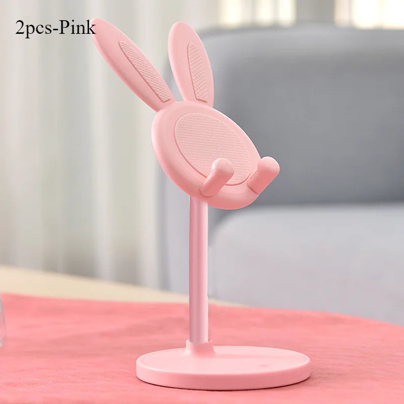 Cute rabbit mobile phone stand desktop